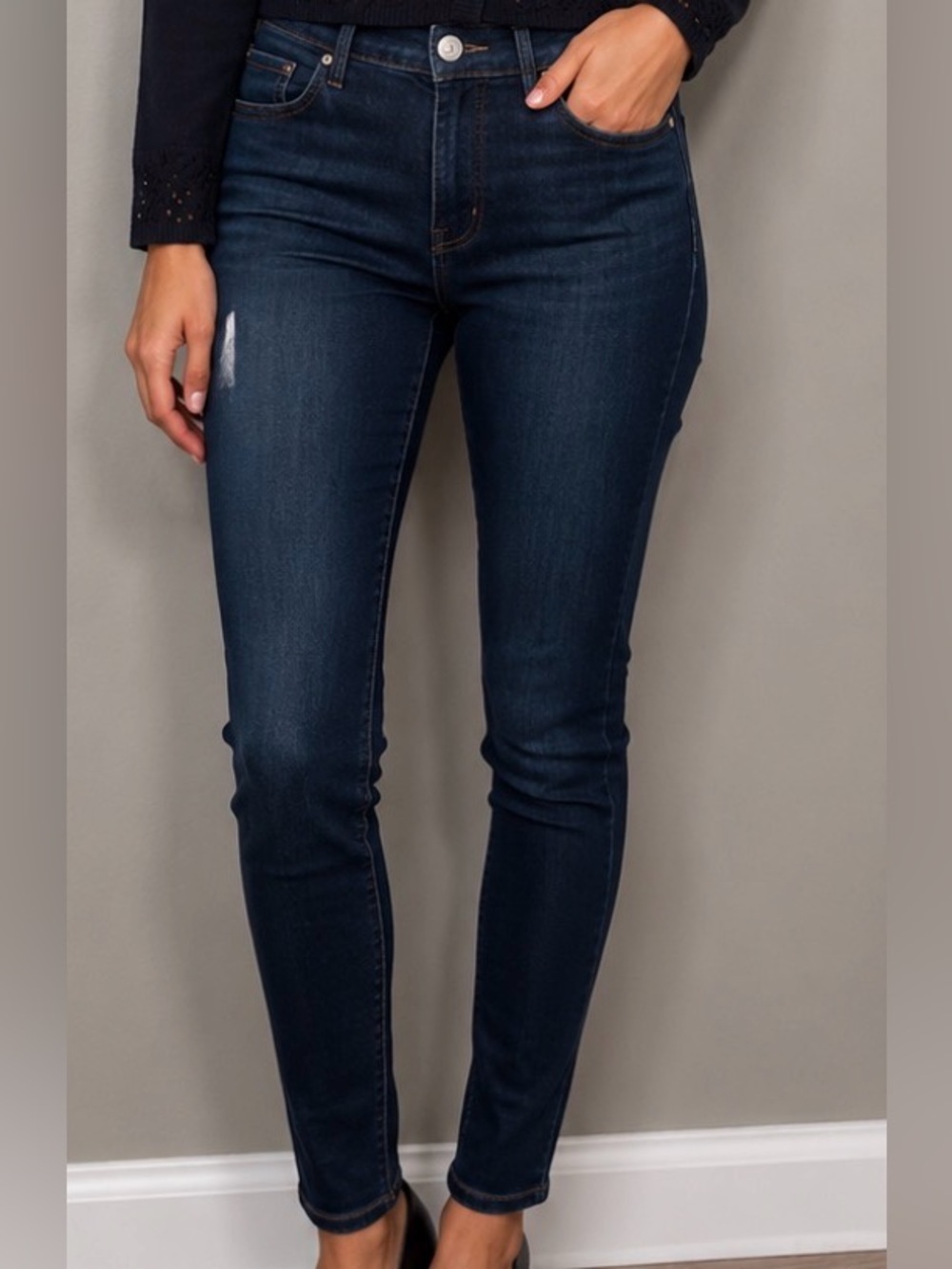 Hudson Jeans Kelu Girls 14 (Womens 24ish) Dark Blue Vintage Skinny Stretchy Soft